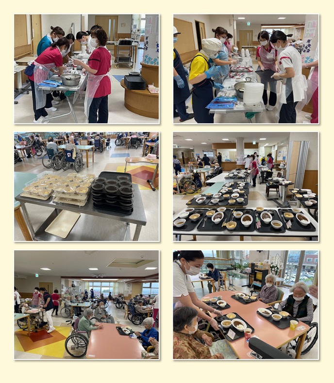 給食災害時訓練を行いました　【入所】