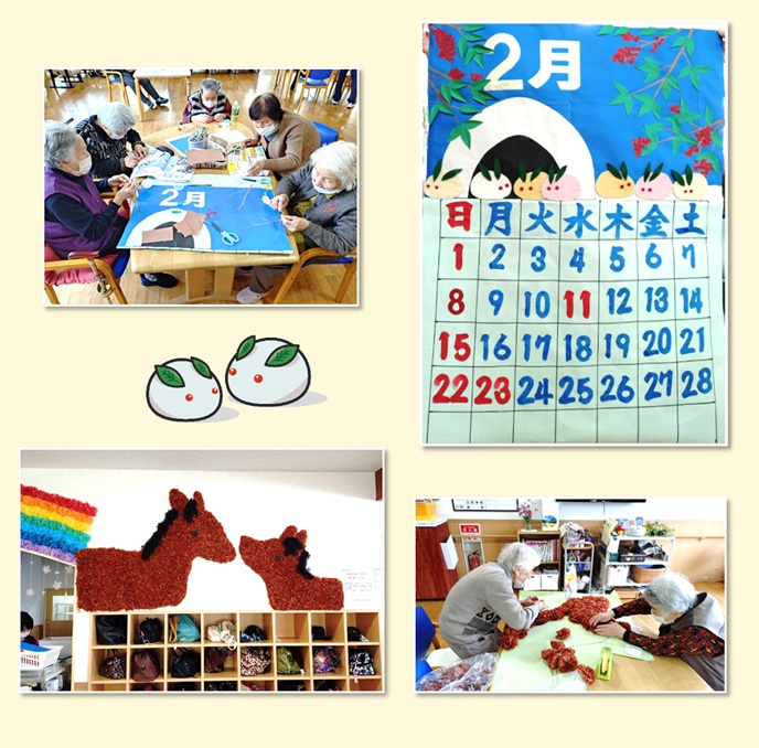 🐇 『雪うさぎ』のカレンダーを作りました